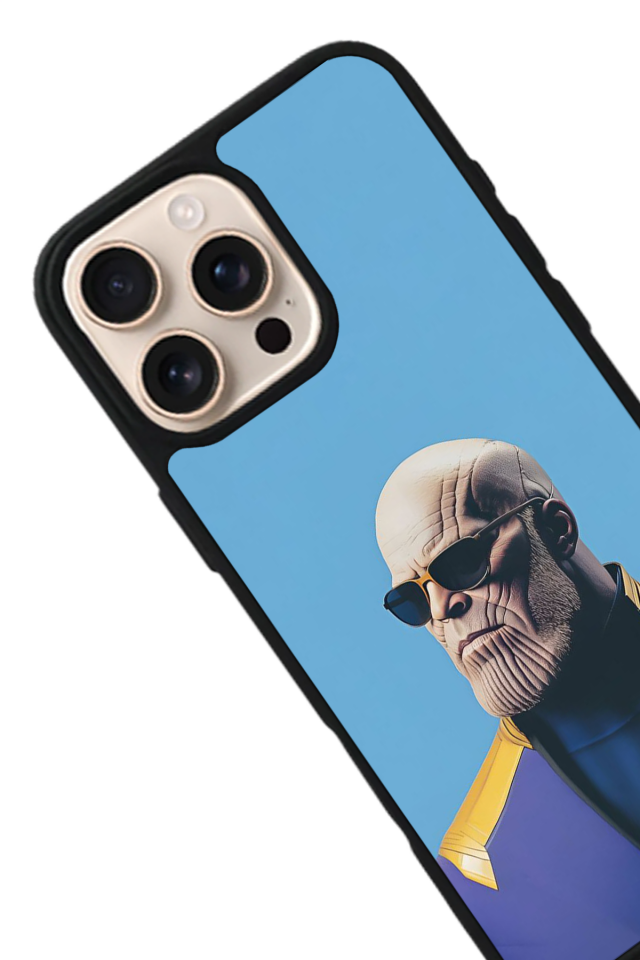 iPhone 16 Pro Max Uyumlu Thanos Tasarımlı Glossy Premium Kılıf