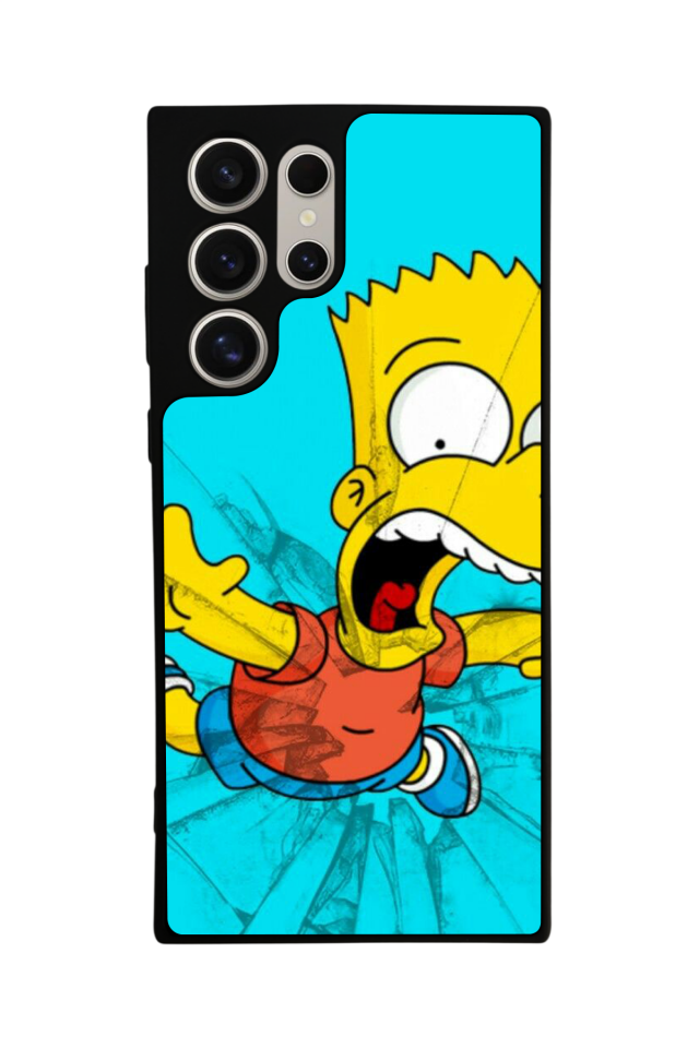 Samsung Galaxy S22 Ultra Uyumlu The Simpsons Tasarımlı Glossy Premium Kılıf