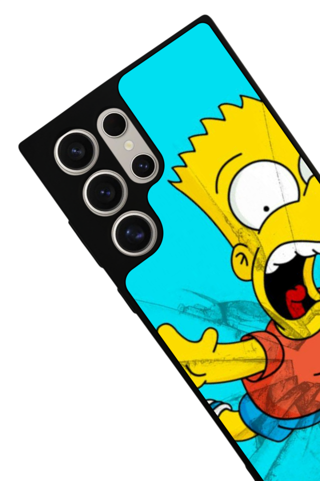 Samsung Galaxy S22 Ultra Uyumlu The Simpsons Tasarımlı Glossy Premium Kılıf