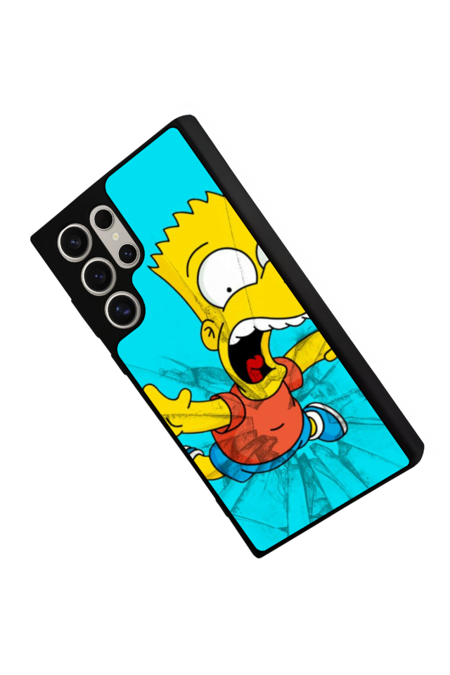 Samsung Galaxy S22 Ultra Uyumlu The Simpsons Tasarımlı Glossy Premium Kılıf