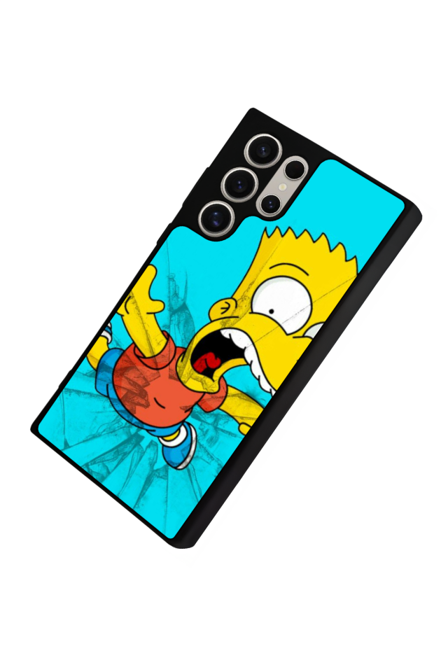 Samsung Galaxy S22 Ultra Uyumlu The Simpsons Tasarımlı Glossy Premium Kılıf