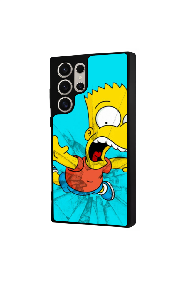 Samsung Galaxy S22 Ultra Uyumlu The Simpsons Tasarımlı Glossy Premium Kılıf