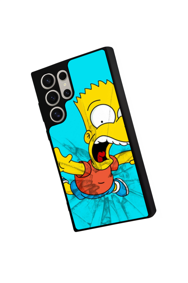 Samsung Galaxy S22 Ultra Uyumlu The Simpsons Tasarımlı Glossy Premium Kılıf