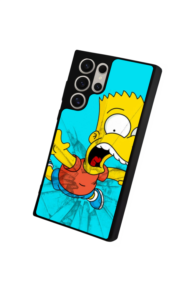 Samsung Galaxy S22 Ultra Uyumlu The Simpsons Tasarımlı Glossy Premium Kılıf