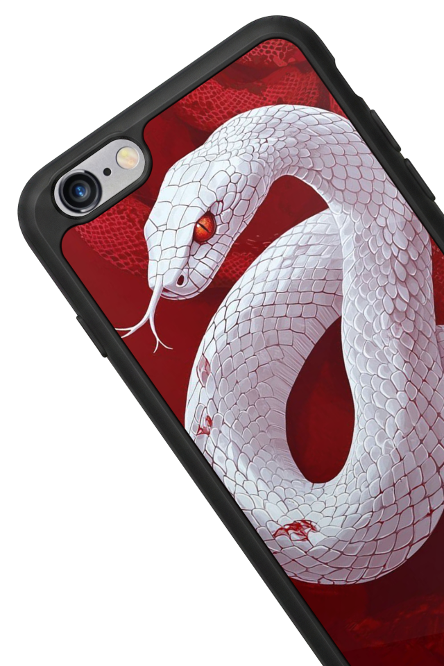 iPhone 6 Plus Uyumlu Yılan Tasarımlı Glossy Premium Kılıf