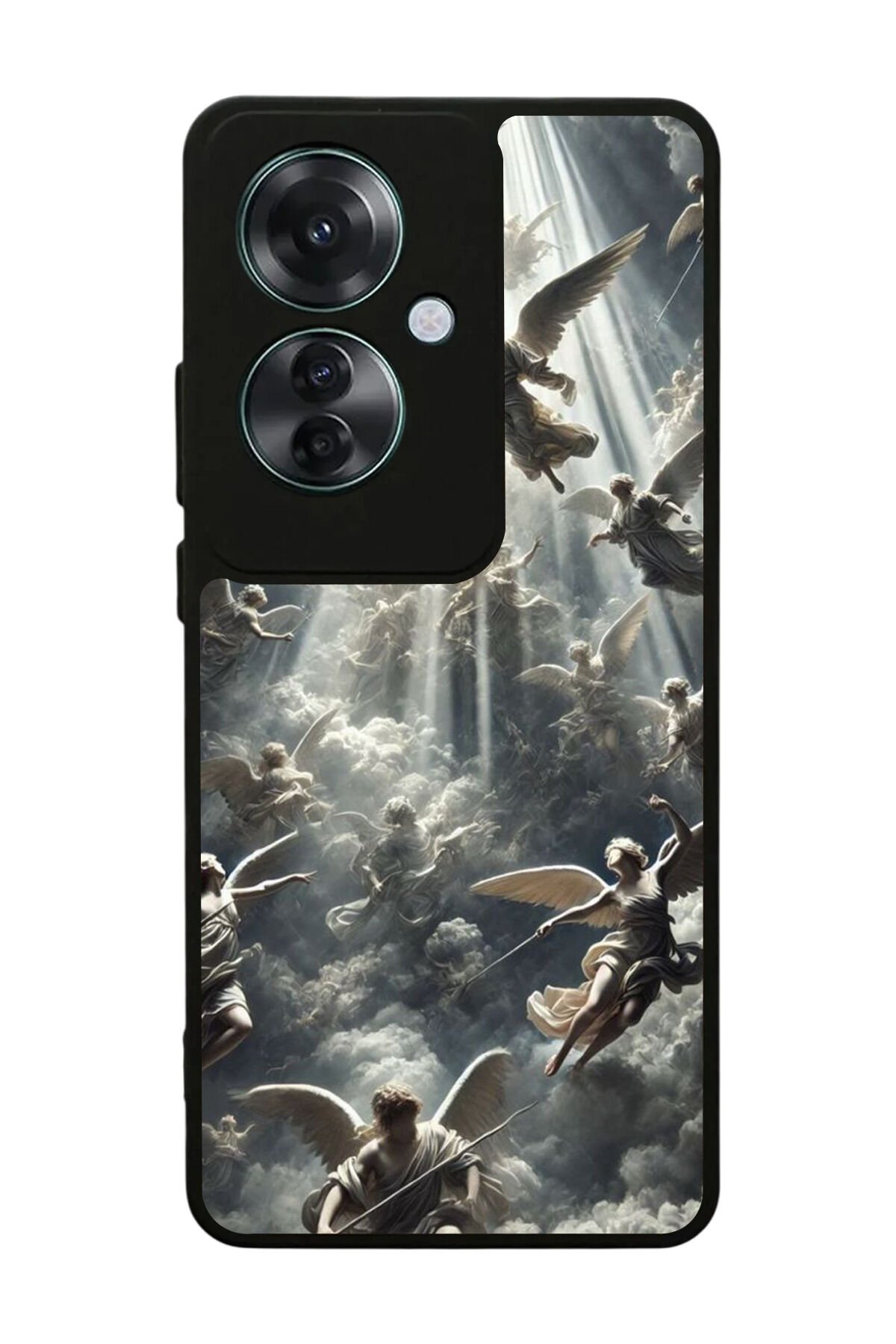 Oppo Reno 11F Uyumlu Melek Tasarımlı Glossy Premium Kılıf