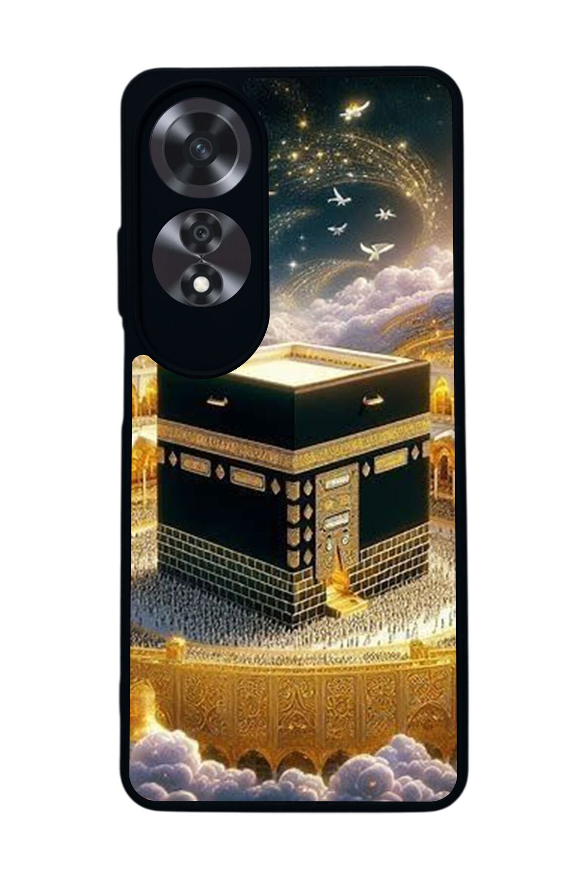 Oppo A60 Mat Siyah uyumlu Kılıf – Yumuşak Silikon, Koruyucu, Şok Emici Kapak