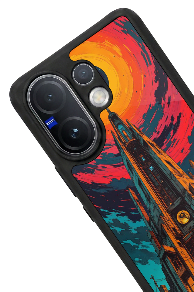 Vivo V60 Uyumlu Abstract Tasarımlı Glossy Premium Kılıf