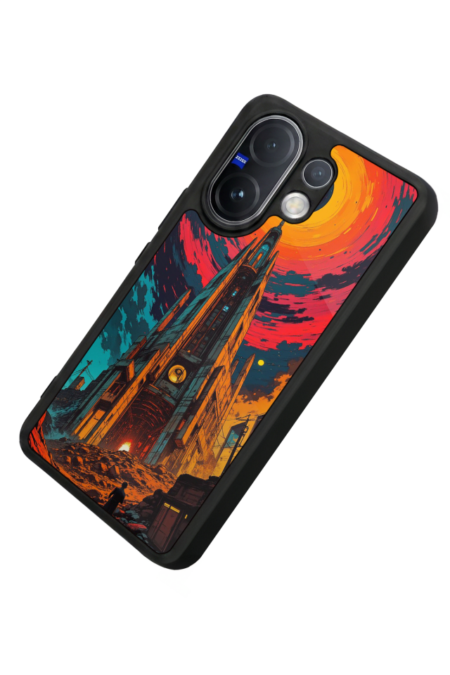 Vivo V60 Uyumlu Abstract Tasarımlı Glossy Premium Kılıf