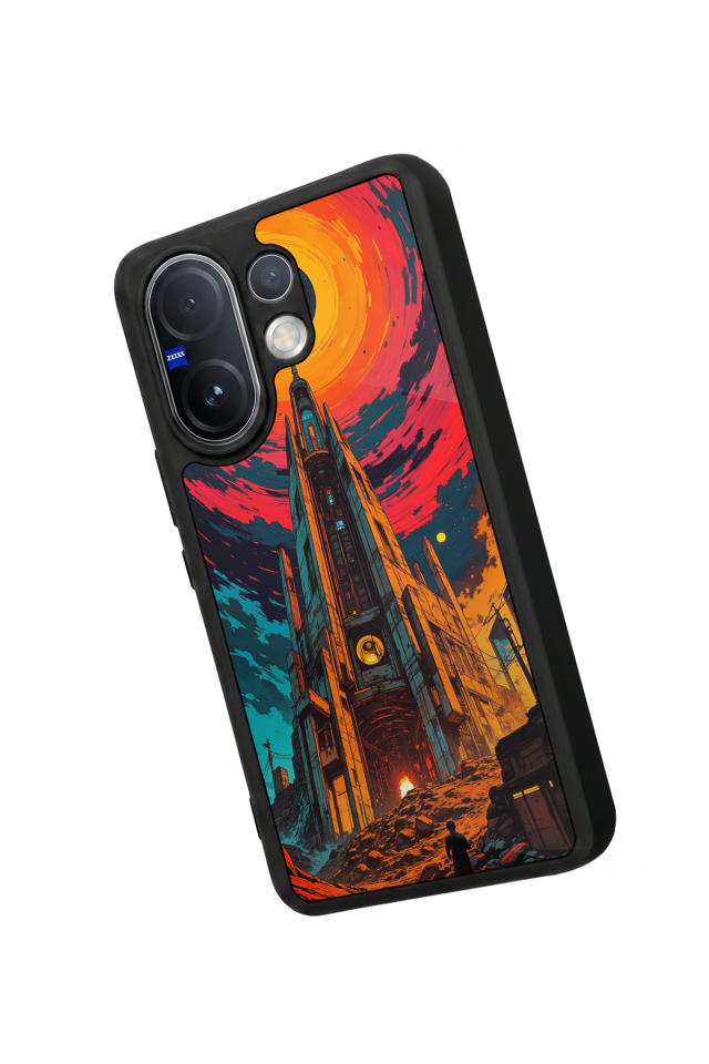 Vivo V60 Uyumlu Abstract Tasarımlı Glossy Premium Kılıf