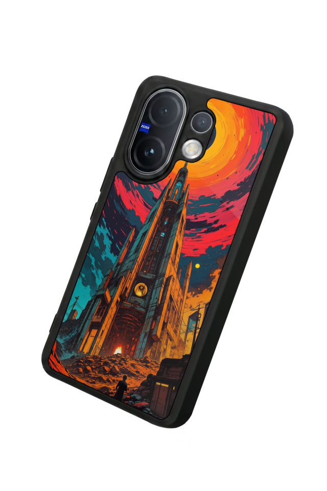 Vivo V60 Uyumlu Abstract Tasarımlı Glossy Premium Kılıf