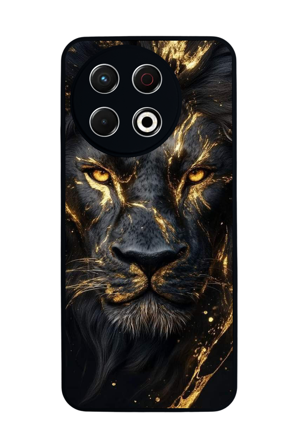 Tecno Spark 30 Pro Uyumlu Aslan Tasarımlı Glossy Premium Kılıf