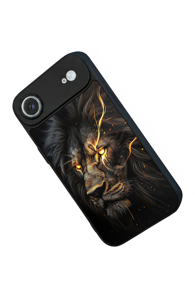 iPhone 17 Air Uyumlu Aslan Tasarımlı Glossy Premium Kılıf