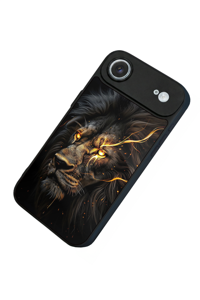 iPhone 17 Air Uyumlu Aslan Tasarımlı Glossy Premium Kılıf