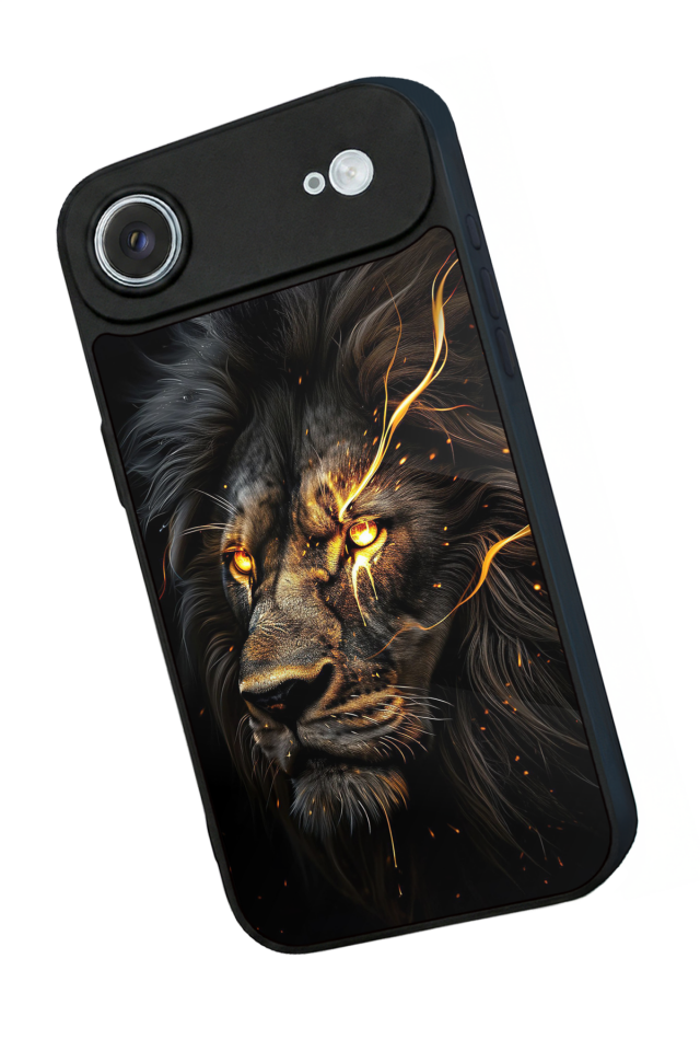 iPhone 17 Air Uyumlu Aslan Tasarımlı Glossy Premium Kılıf