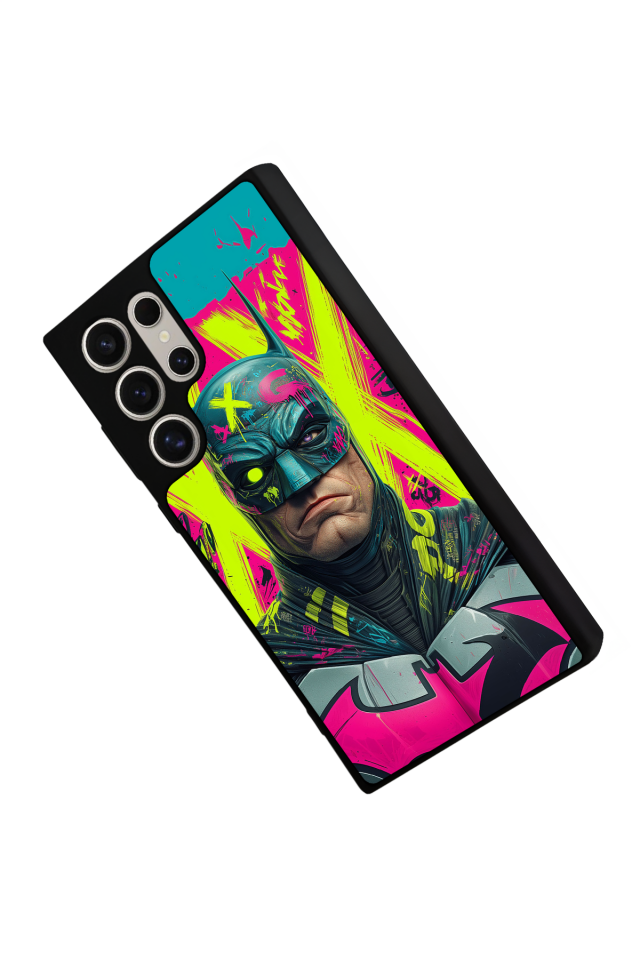 Samsung Galaxy S22 Ultra Uyumlu Batman Tasarımlı Glossy Premium Kılıf