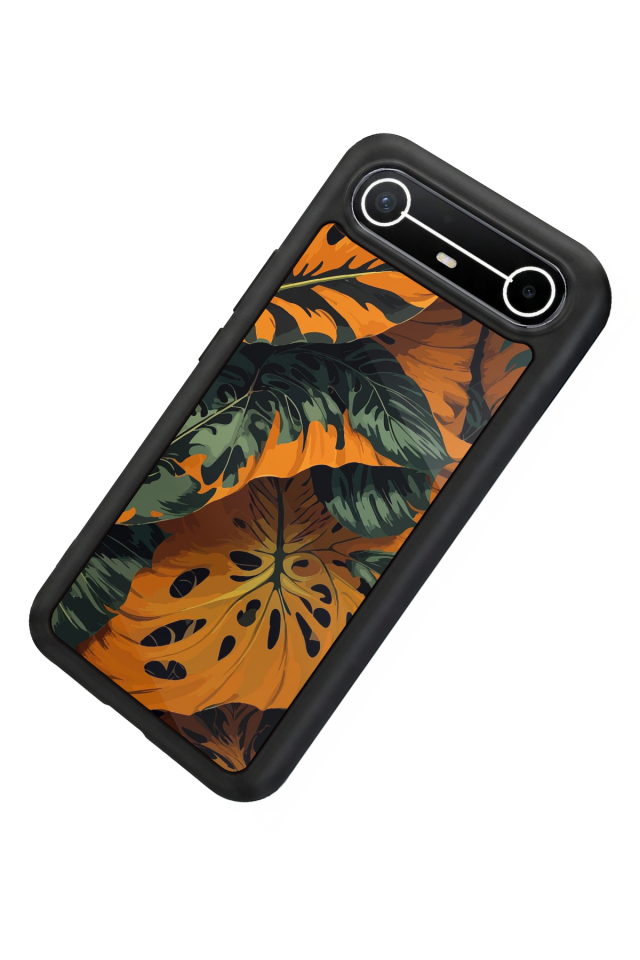 Tecno Spark Slim 5G Uyumlu Botanik Tasarımlı Glossy Premium Kılıf