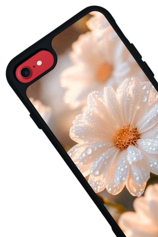 iPhone SE Uyumlu Cicek Tasarımlı Glossy Premium Kılıf