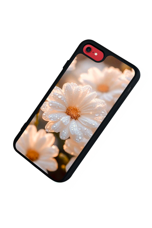 iPhone SE Uyumlu Cicek Tasarımlı Glossy Premium Kılıf