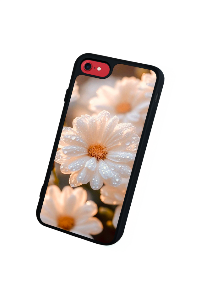 iPhone SE Uyumlu Cicek Tasarımlı Glossy Premium Kılıf