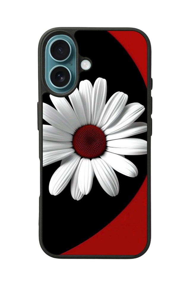 iPhone 16 Plus Uyumlu Cicek Tasarımlı Glossy Premium Kılıf