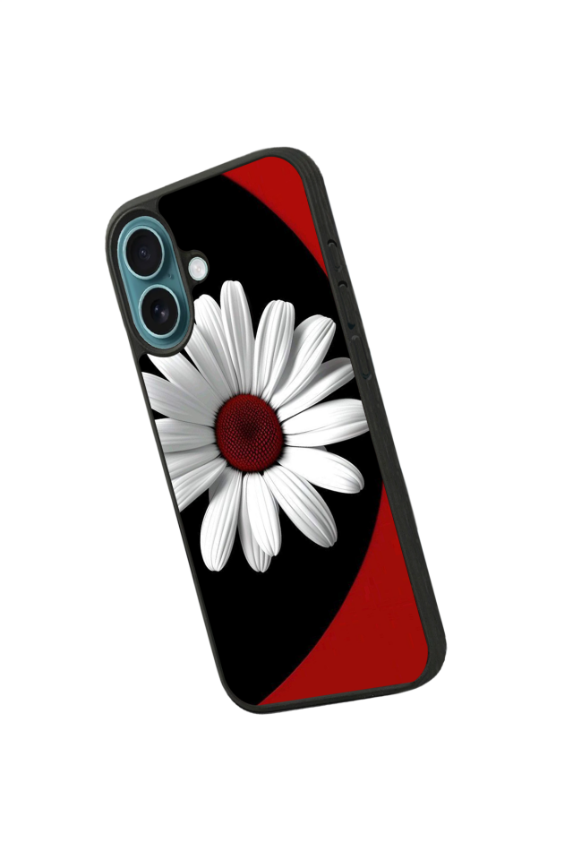 iPhone 16 Plus Uyumlu Cicek Tasarımlı Glossy Premium Kılıf