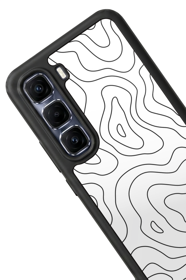 Infinix Hot 60 Pro Plus Uyumlu Çizgi Sanatı Tasarımlı Glossy Premium Kılıf