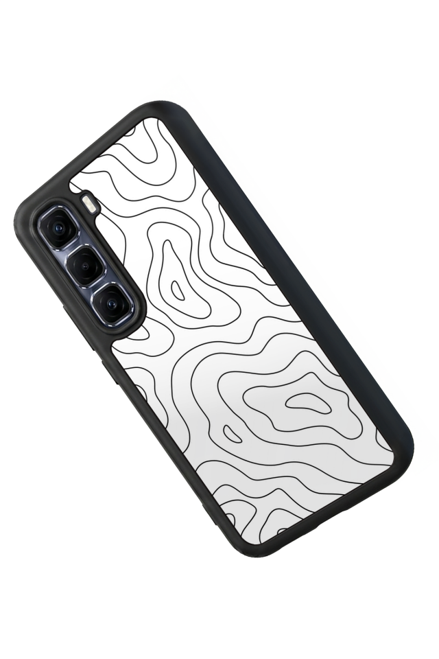 Infinix Hot 60 Pro Plus Uyumlu Çizgi Sanatı Tasarımlı Glossy Premium Kılıf