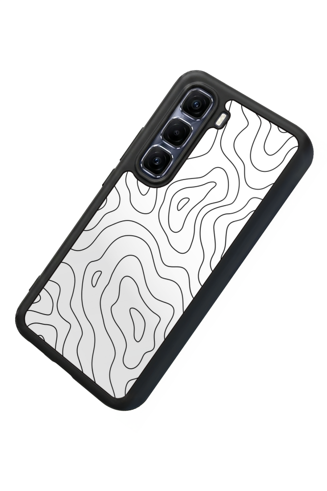 Infinix Hot 60 Pro Plus Uyumlu Çizgi Sanatı Tasarımlı Glossy Premium Kılıf