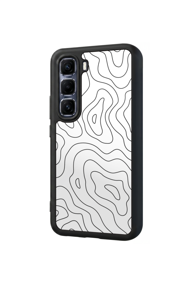 Infinix Hot 60 Pro Plus Uyumlu Çizgi Sanatı Tasarımlı Glossy Premium Kılıf