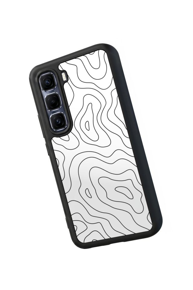 Infinix Hot 60 Pro Plus Uyumlu Çizgi Sanatı Tasarımlı Glossy Premium Kılıf