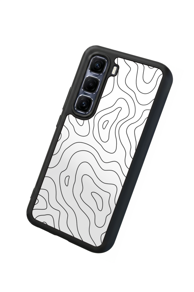 Infinix Hot 60 Pro Plus Uyumlu Çizgi Sanatı Tasarımlı Glossy Premium Kılıf