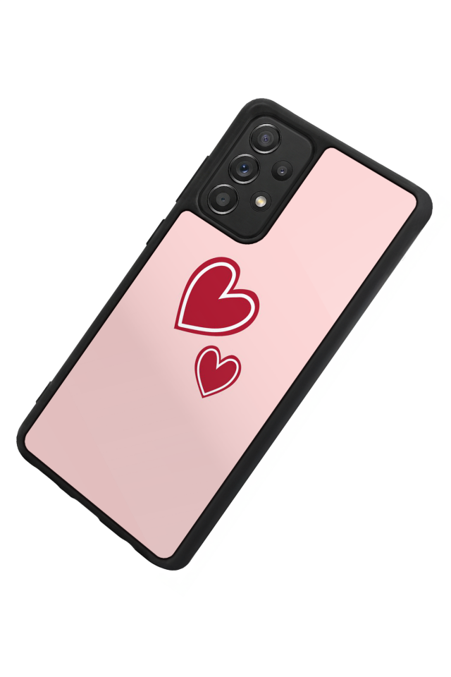 Samsung Galaxy A72 Uyumlu Kalp Love Tasarımlı Glossy Premium Kılıf