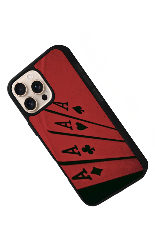 iPhone 14 Pro Uyumlu Kart Tasarımlı Glossy Premium Kılıf