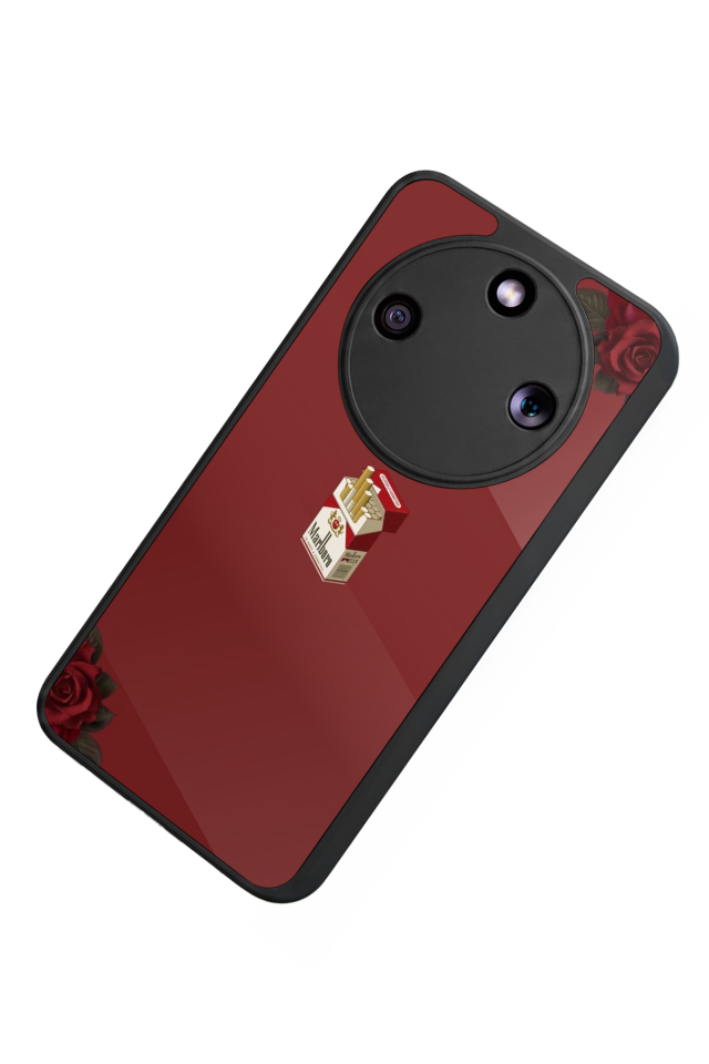 Honor Magic 8 Lite Uyumlu Kirmizi Tasarımlı Glossy Premium Kılıf
