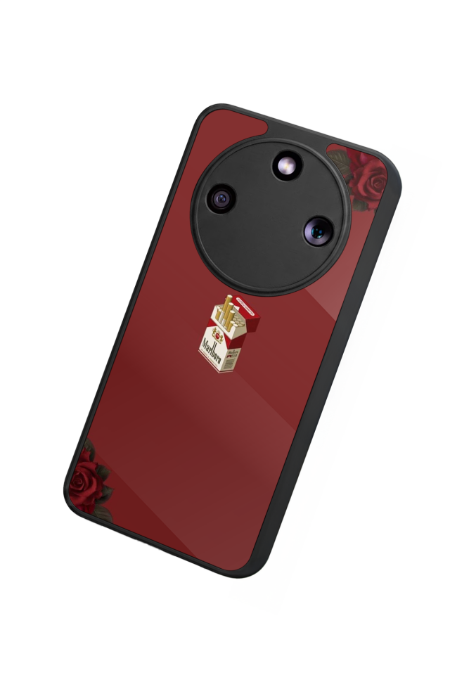 Honor Magic 8 Lite Uyumlu Kirmizi Tasarımlı Glossy Premium Kılıf