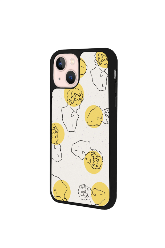 iPhone 15 Plus Uyumlu Line Art Tasarımlı Glossy Premium Kılıf