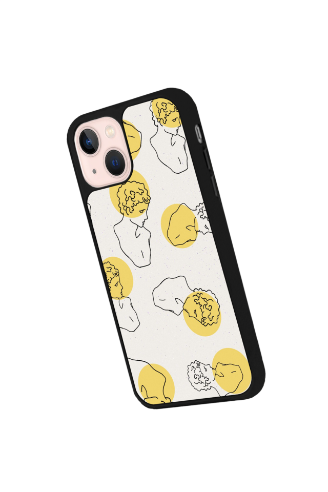 iPhone 15 Plus Uyumlu Line Art Tasarımlı Glossy Premium Kılıf