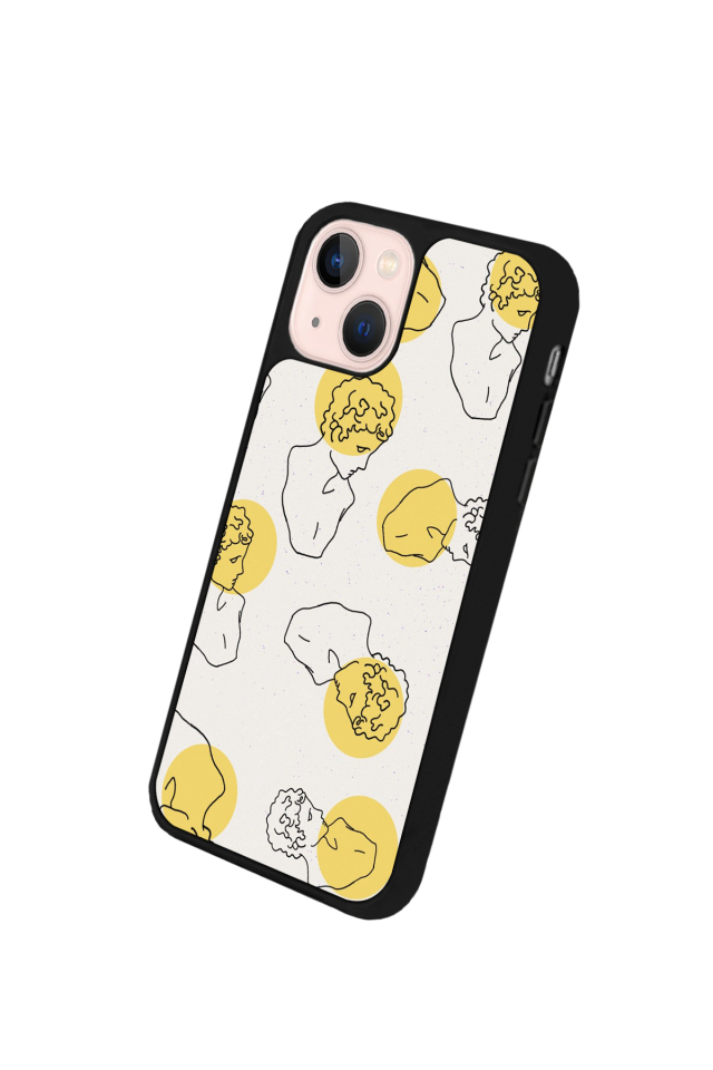 iPhone 15 Plus Uyumlu Line Art Tasarımlı Glossy Premium Kılıf