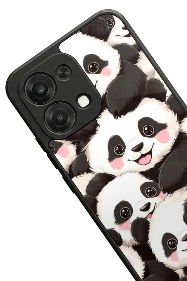 Oppo A6 Pro Uyumlu Panda Tasarımlı Glossy Premium Kılıf