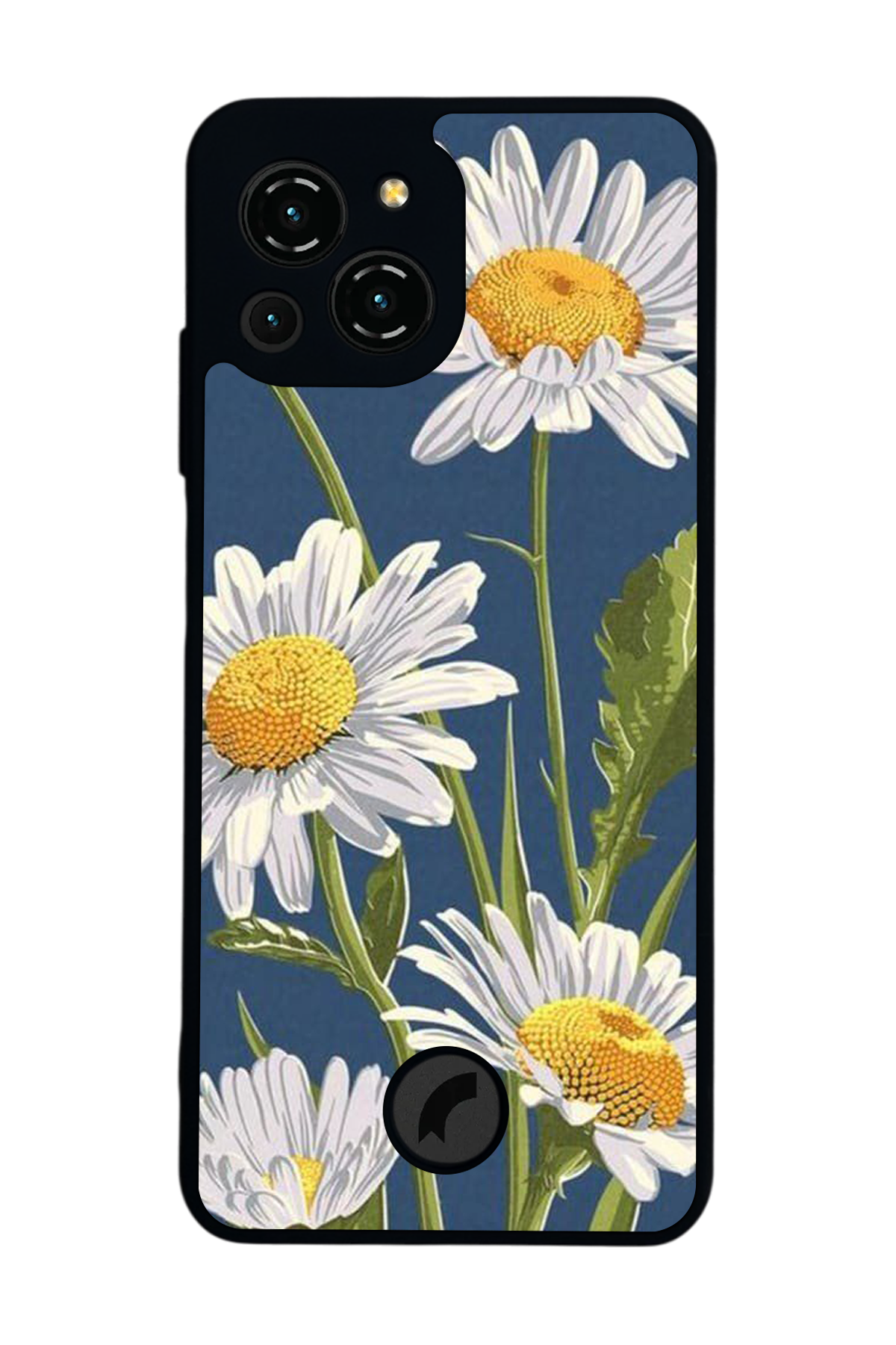 Reeder S23 Pro Max Uyumlu Papatya Tasarımlı Glossy Premium Kılıf