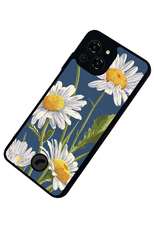 Reeder S23 Pro Max Uyumlu Papatya Tasarımlı Glossy Premium Kılıf