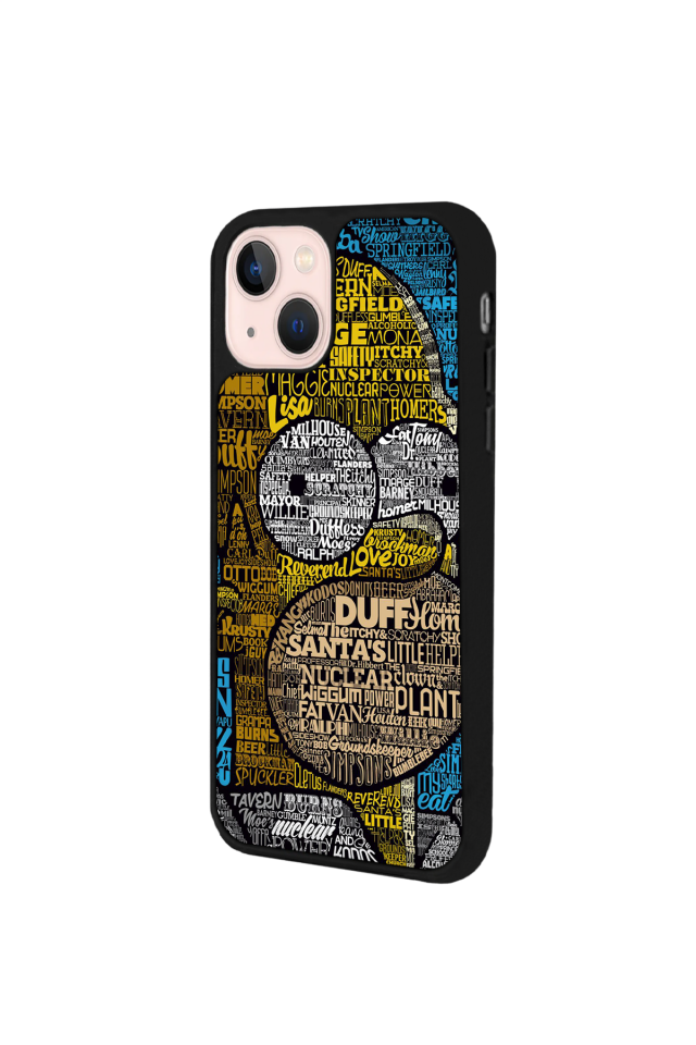 iPhone 14 Plus Uyumlu The Simpsons Tasarımlı Glossy Premium Kılıf