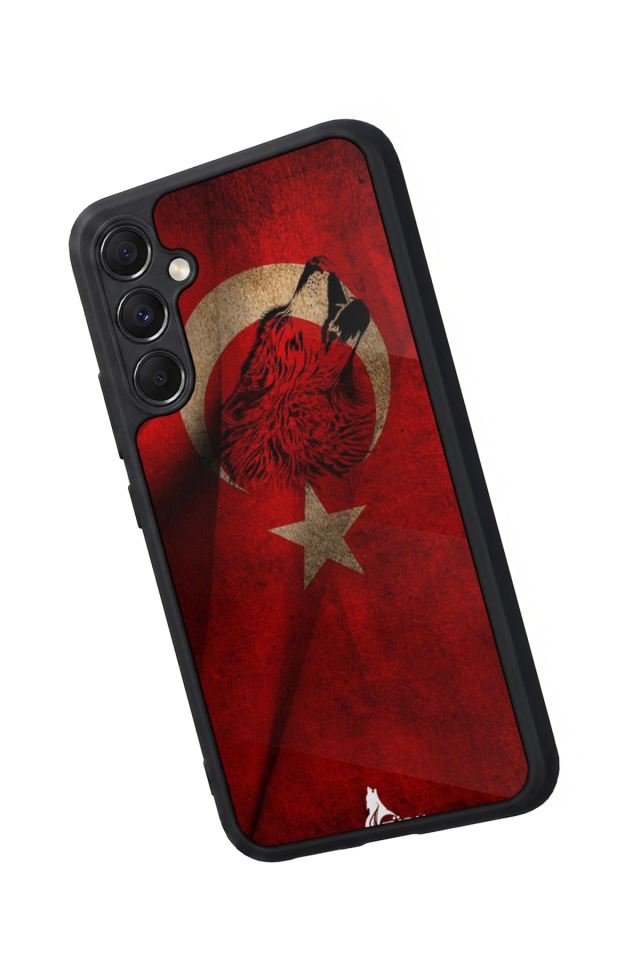 Samsung Galaxy M34 Uyumlu Türk Bayragi Tasarımlı Glossy Premium Kılıf