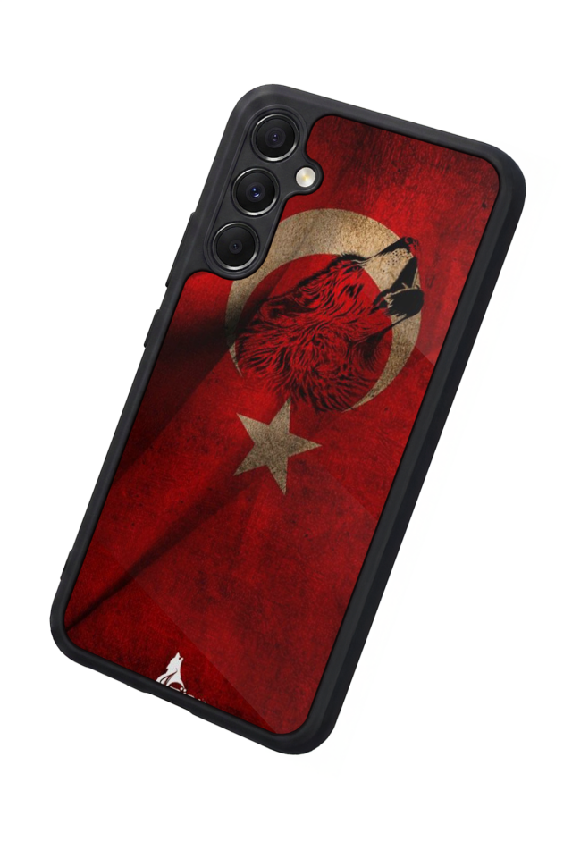 Samsung Galaxy M34 Uyumlu Türk Bayragi Tasarımlı Glossy Premium Kılıf