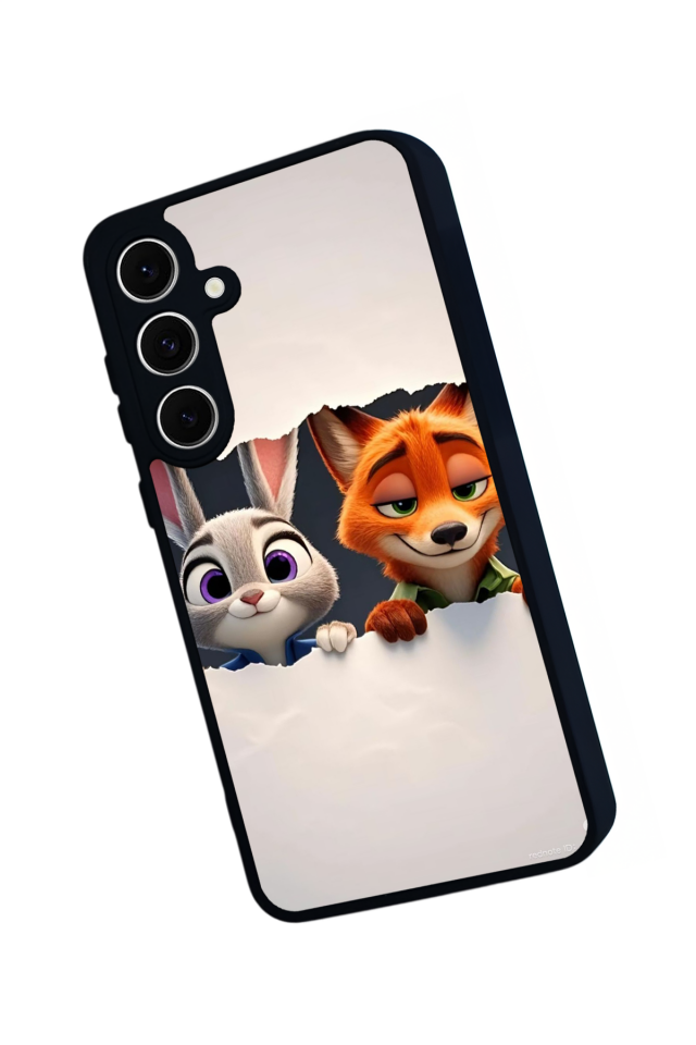 Samsung Galaxy S24 FE Uyumlu Zootropolis Tasarımlı Glossy Premium Kılıf