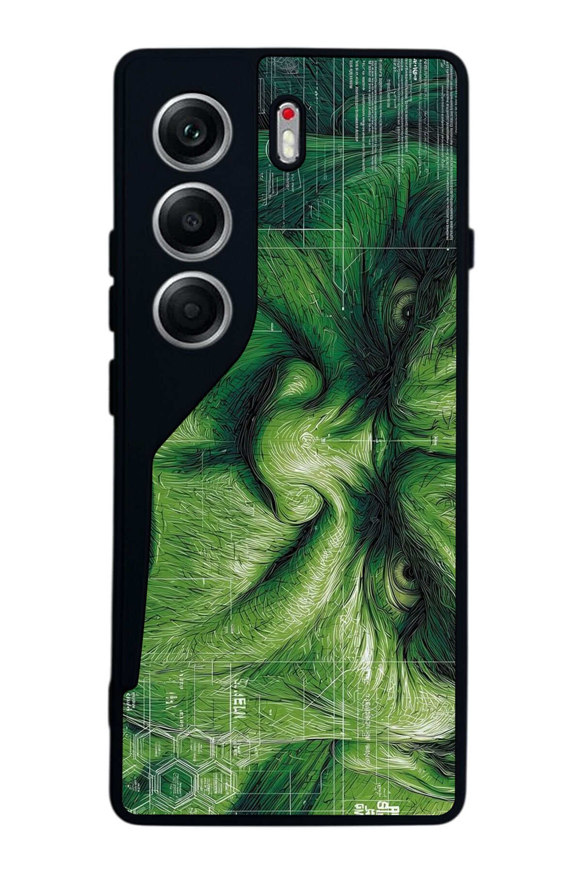 Tecno Camon 40 Uyumlu Hulk Tasarımlı Glossy Premium Kılıf