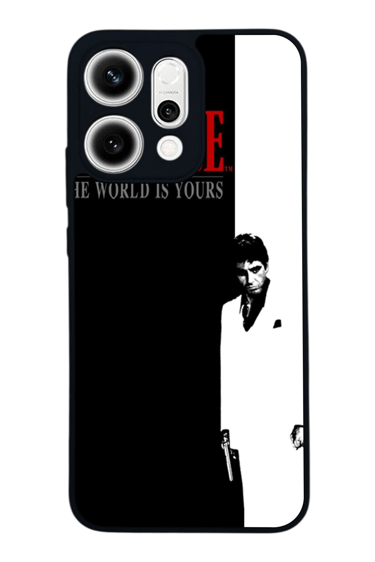 Oppo Reno 14 Uyumlu Scarface Tasarımlı Glossy Premium Kılıf