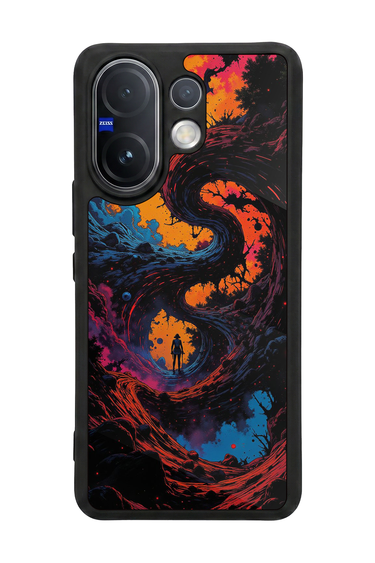 Vivo V60 Uyumlu Abstract Tasarımlı Glossy Premium Kılıf