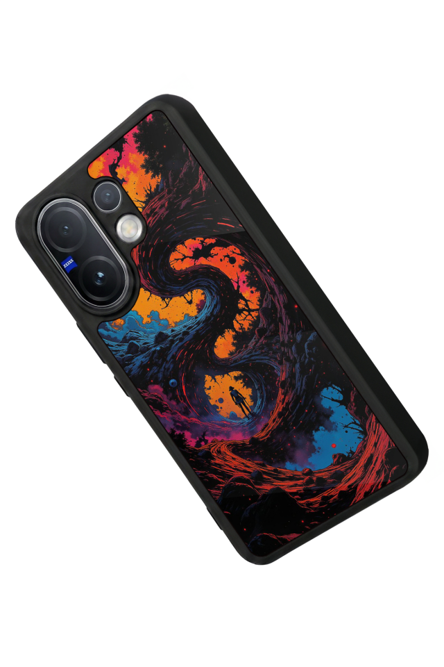 Vivo V60 Uyumlu Abstract Tasarımlı Glossy Premium Kılıf